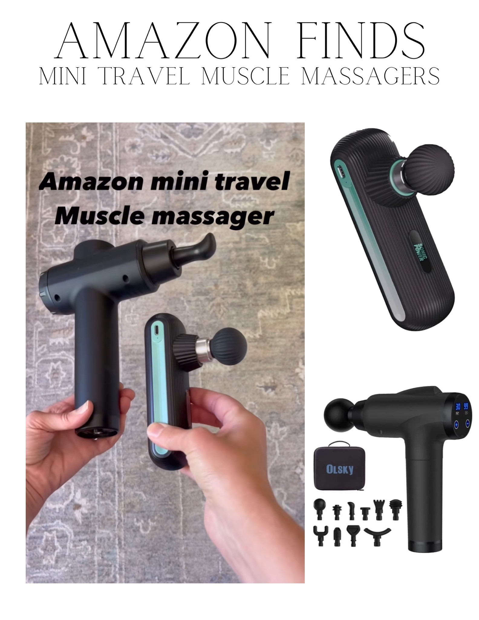 Naipo Massage Gun Deep Tissue Muscle Percussion Massager - 20471391