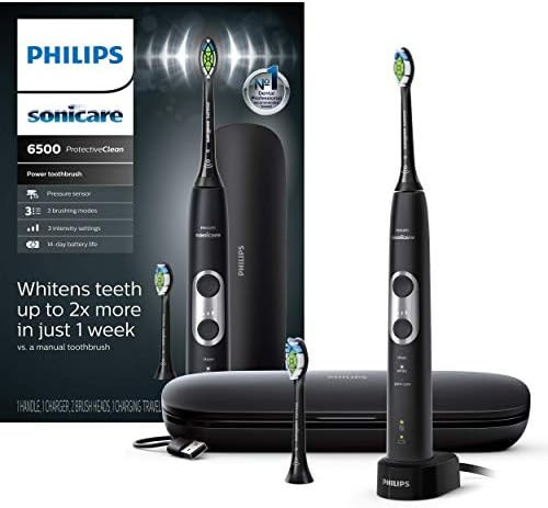 Philips Sonicare ProtectiveClean 6500 Rechargeable Electric Power Toothbrush with Charging Travel... | Amazon (US)