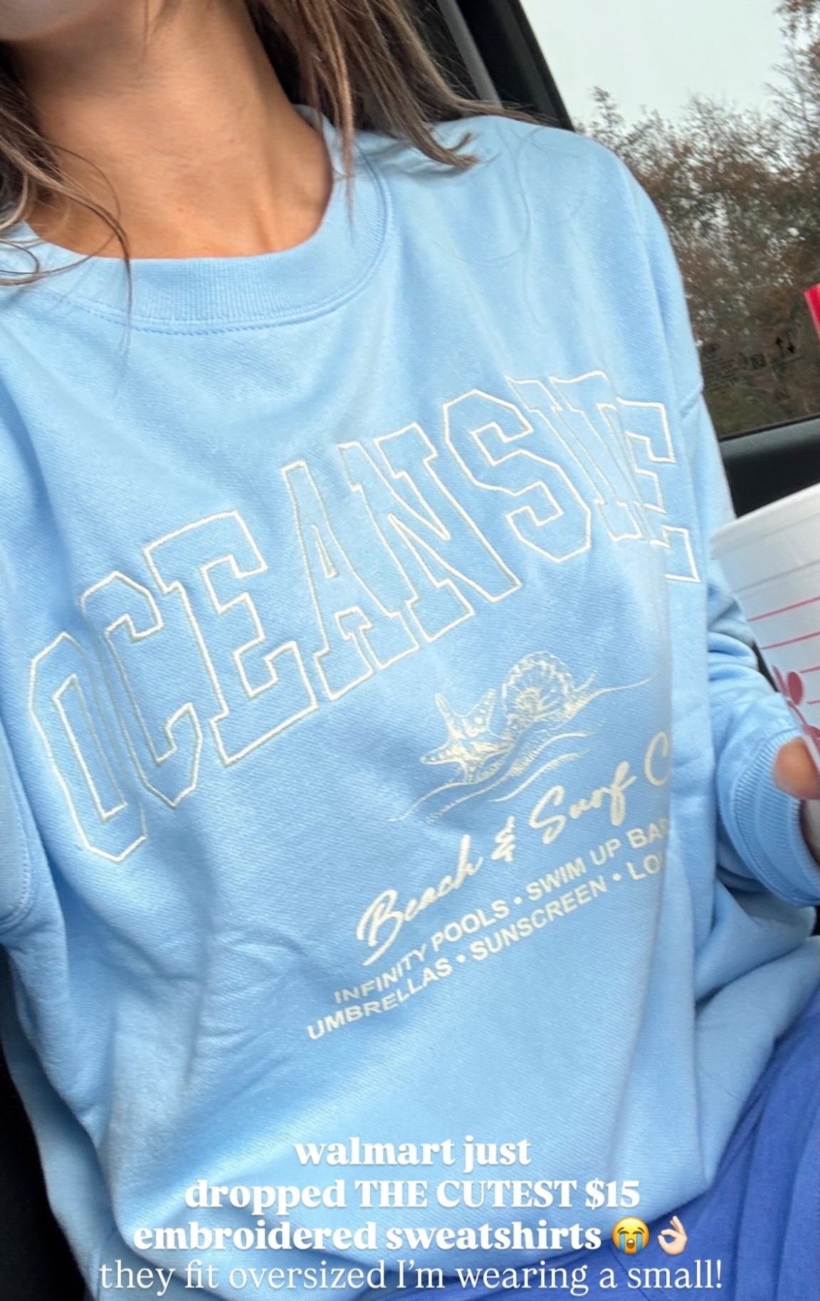 walmart just
dropped THE CUTEST $15
embroidered sweatshirts 😭👌🏻 they fit oversized I’m wearing a small!

#walmartfashion #walmartoutfit #walmartfinds 

#LTKootd #LTKActive #LTKSeasonal