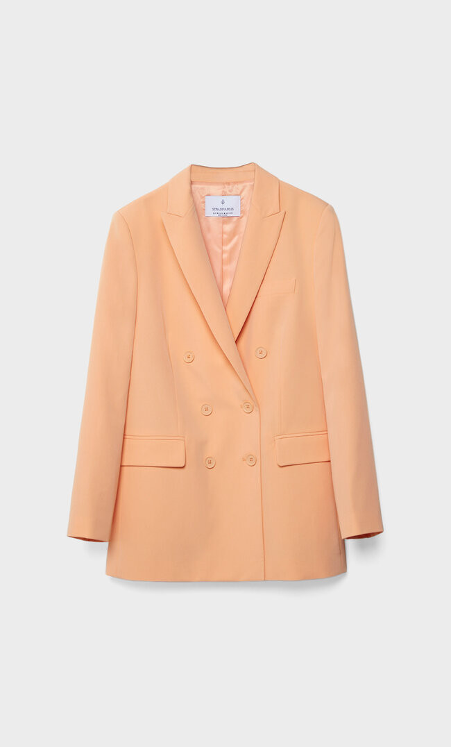 Long straight fit blazer | Stradivarius (UK)