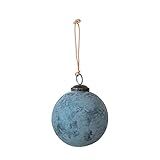 Amazon.com: Creative Co-Op Glass Ball Ornament, Distressed Powder Finish, Matte Blue : Home & Kit... | Amazon (US)