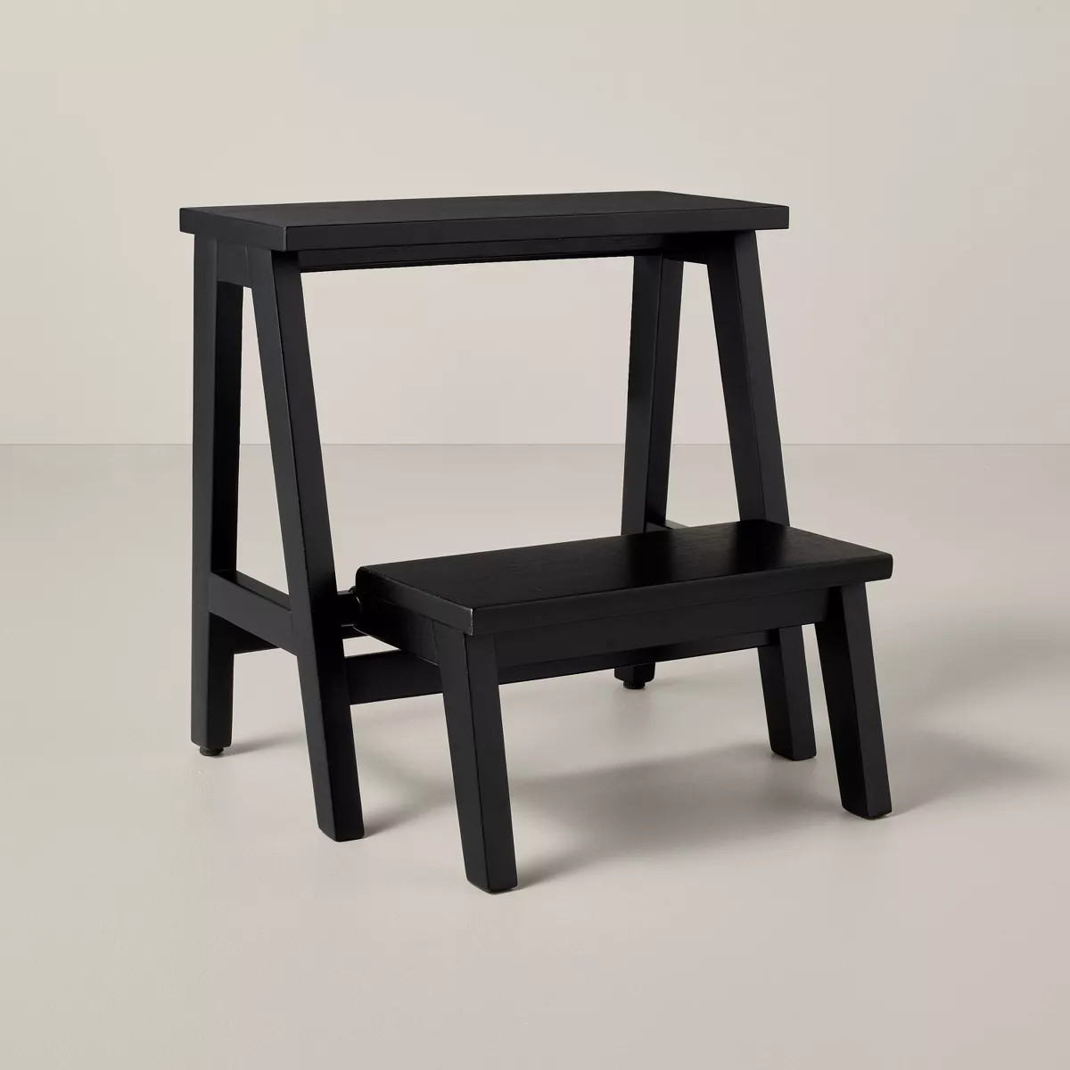 18" Wood Kitchen Step Stool - Black - Hearth & Hand™ with Magnolia | Target