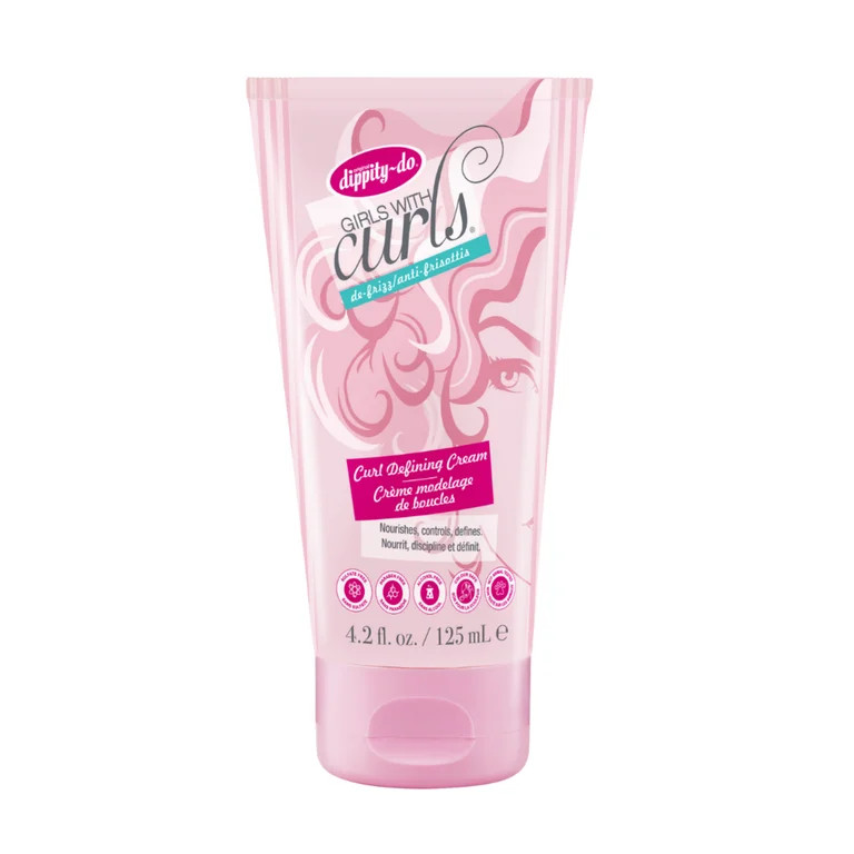 Dippity-do Girls with Curls De-Frizz Leave-In Curl Hair Defining Cream, 4.2 fl oz | Walmart (US)