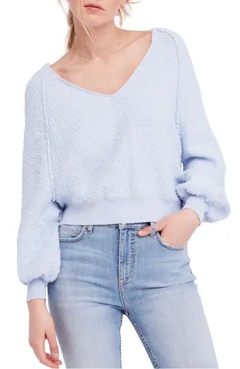 Women's Free People Found My Friend Sweater, Size X-Small - Blue | Nordstrom