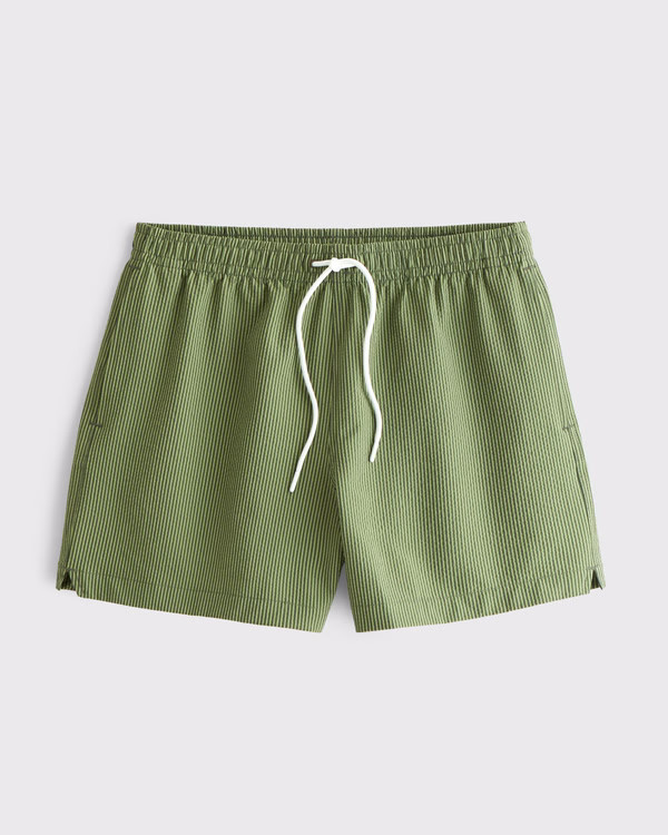 Men's Pull-On Seersucker Swim Trunk | Men's Up To 50% Off Select Styles | Abercrombie.com | Abercrombie & Fitch (US)