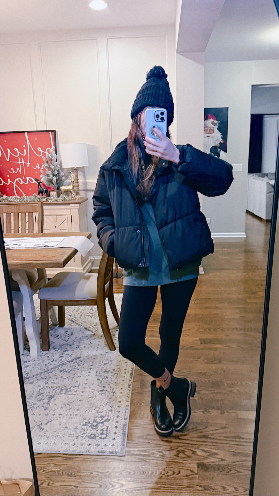 My mandatory errand uniform - I’d much rather be home snuggled in my pajamas when the temps drop down to the teens but the Christmas presents aren’t going to buy themselves! 🤪

#LTKFindsUnder100 #LTKmomlife #LTKHoliday