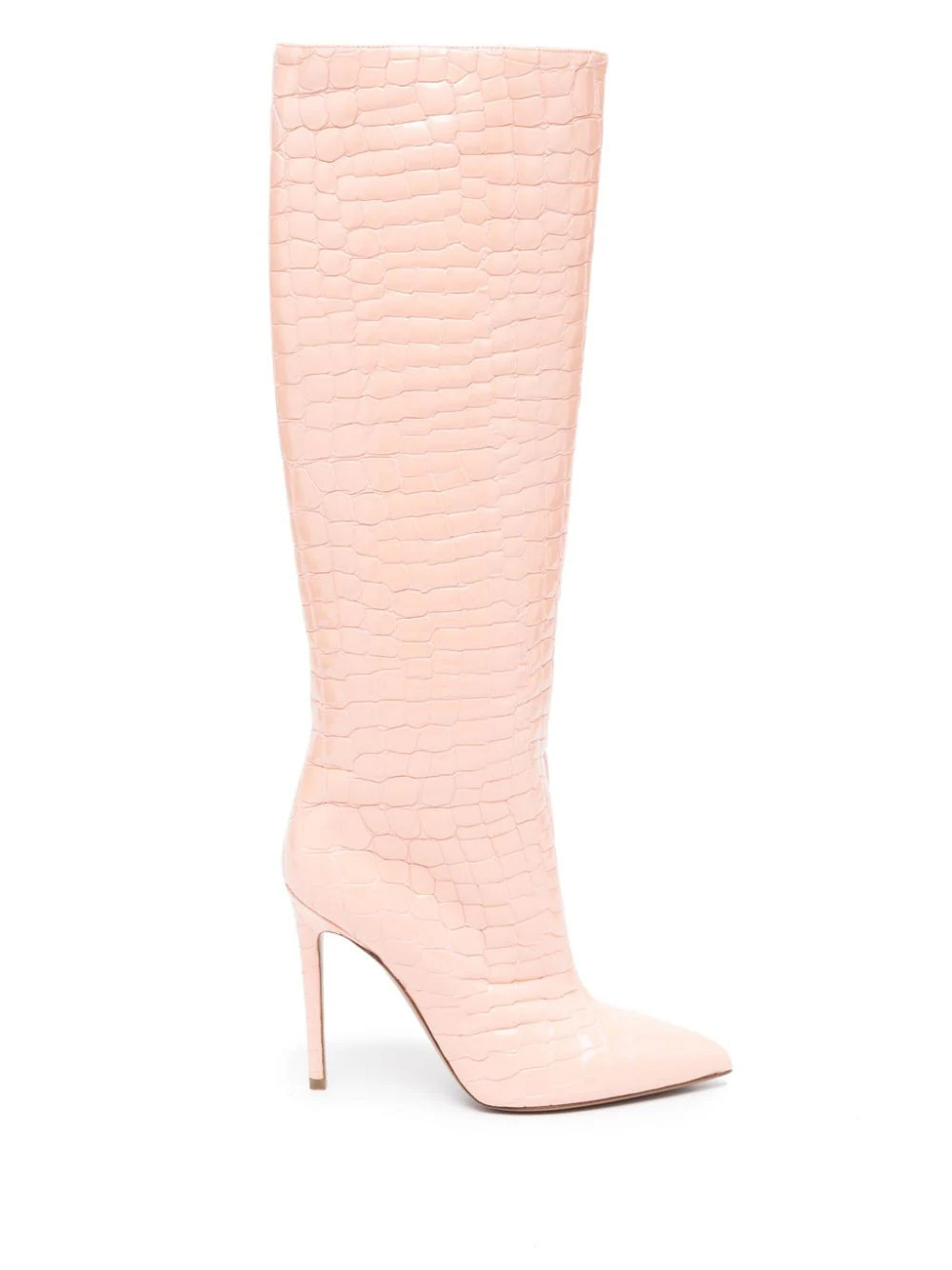 Paris Texas 120mm crocodile-embossed leather boots - Pink | Farfetch Global