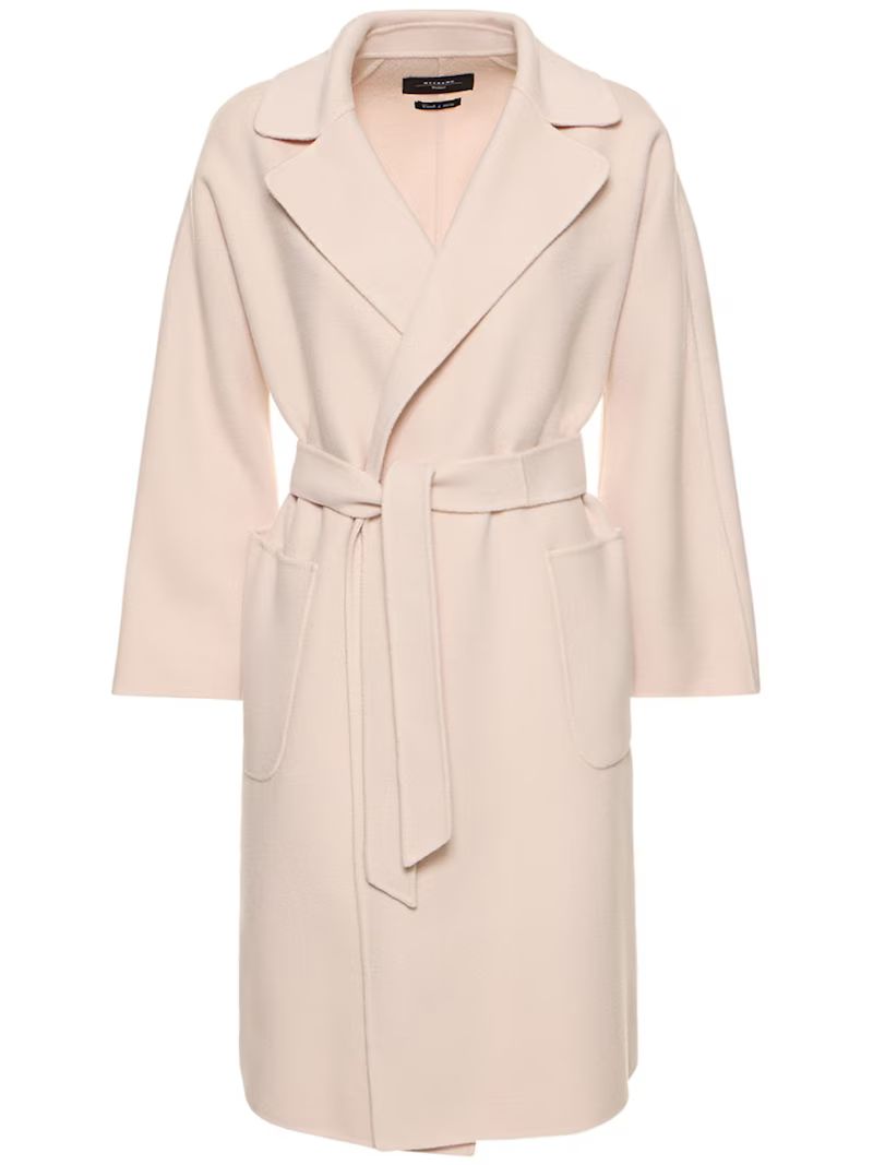 Rovo wool double belted midi coat - Weekend Max Mara - Women | Luisaviaroma | Luisaviaroma