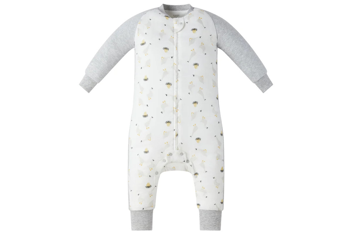 Bamboo Long Sleeve Footed Sleep Bag 1.0 TOG - The Goose & The Golden Egg | Nest Designs