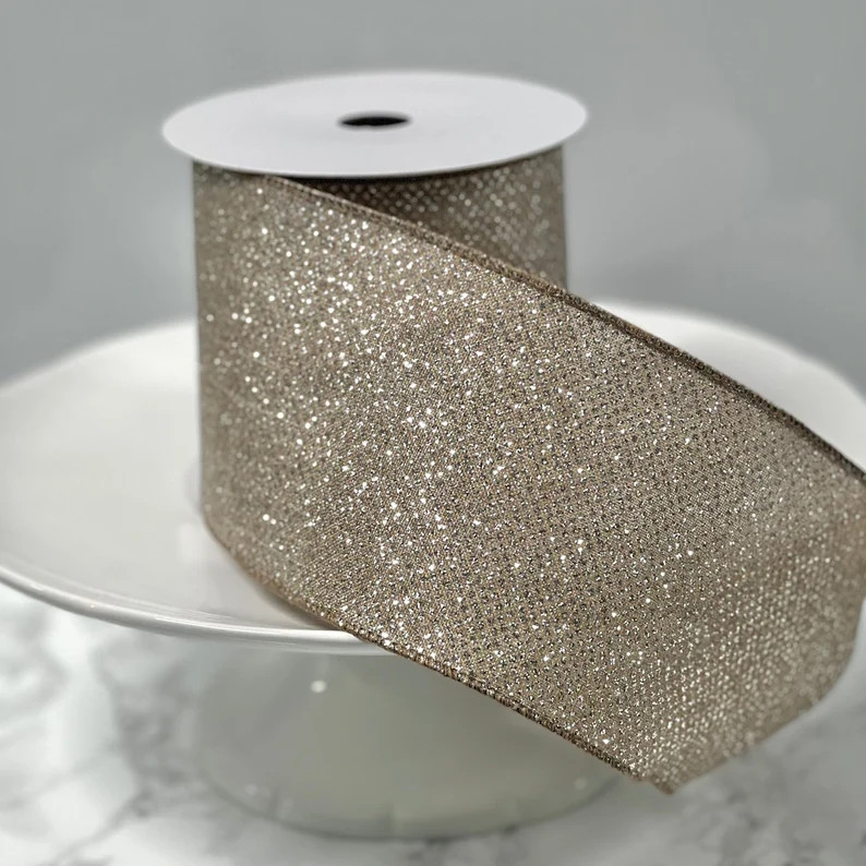 4 Platinum Glitter Linen - Etsy | Etsy (US)