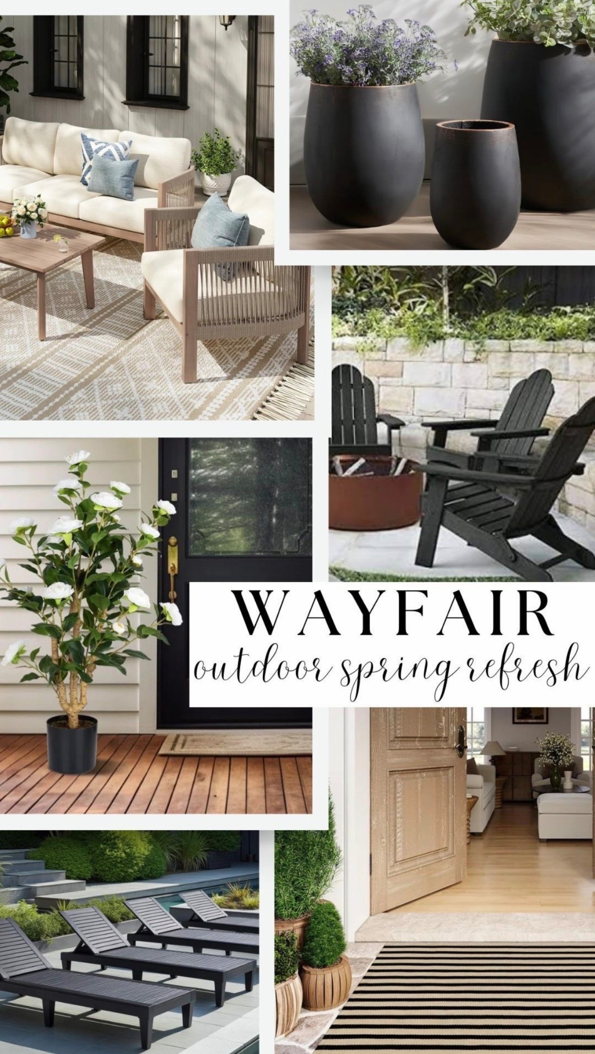 Wayfair Outdoor Spring Refresh 🍃☀️ 

Patio refresh, outdoor plants, faux plants, planters, outdoor conversation sets, Adirondack chairs, front porch rug, wreath 

#LTKSaleAlert #LTKSeasonal #LTKHome