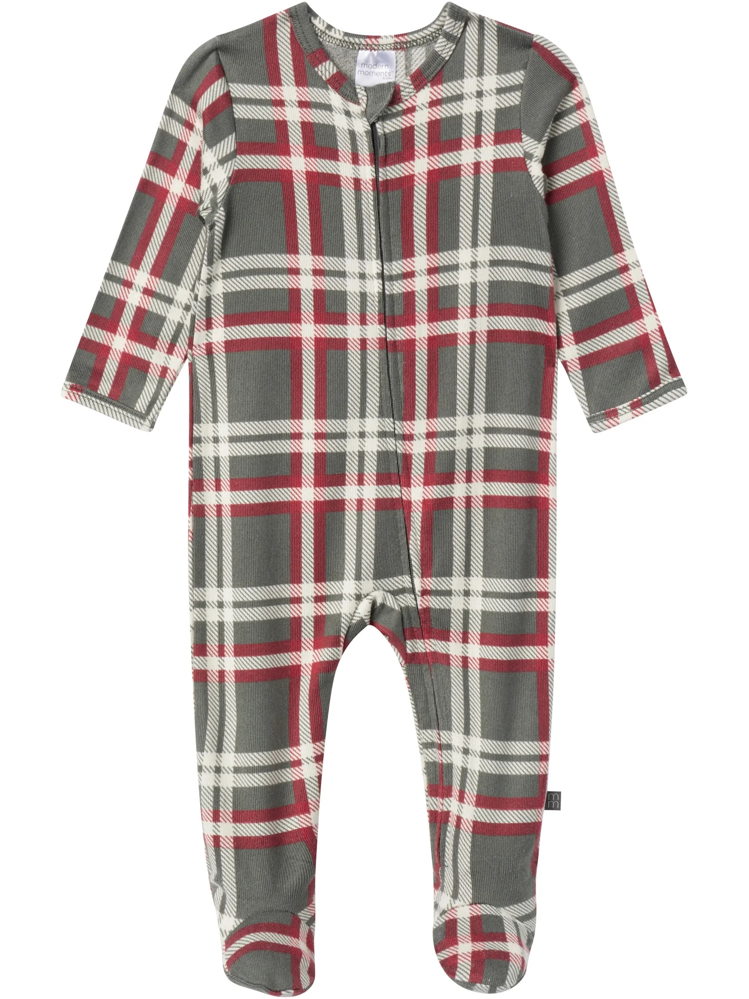 Modern Moments by Gerber Gender Neutral Sleep ´N Play Christmas Pajamas, Sizes Newborn - 6/9 Mon... | Walmart (US)