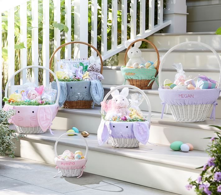 White Sabrina Easter Baskets | Pottery Barn Kids