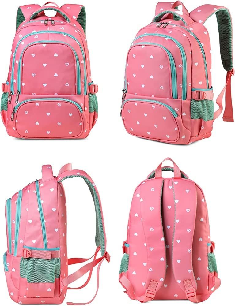 BLUEFAIRY Kids Travel Backpack For Girls Pink Bookbags Kindergarten Primary Elementary School Bag... | Amazon (US)