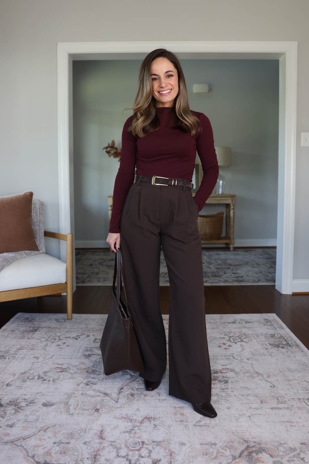 Outfits for work with boots! 

Brown Pants (Abercrombie): 24 short / 11.5” rise / 28.25” inseam 
Burgundy top (Gap): xxs - recommend sizing up 

The exact boots are from Madewell but last year. Linking similar options. 

For size comparison, I’m 4’10” 105lbs. My measurements are 32”, 24”, 36”. I typically wear petite xxs/00/24 and have a 25” ankle inseam and a 27.5-28” full length inseam.

#LTKPetite #LTKWorkwear