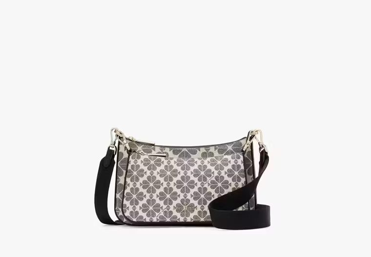 Kate Spade Flower Small Crossbody, Black | Kate Spade Outlet