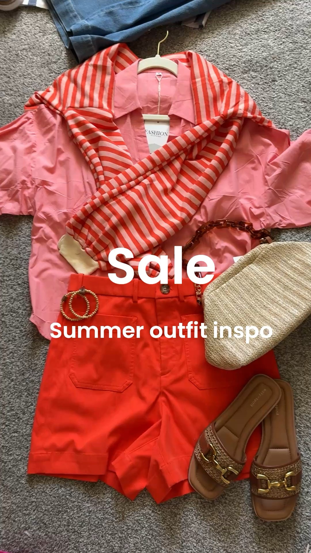 Sale

Spanx sale
30% off  several items

New patch pocket 5 inch inseam shorts
Flattering and fit so good tts 

Amazon finds: 
- orange button up 3/4 sleeve top tts 
-free people inspire sweatshirt light weight and perfect for summer tts 

Easy spirit- can weave and leather slide sandal with horse bit detail tts 

Raffia clutch that you can change out handles… 

Tortoiseshell handle a Amazon finds $10

Allie and Bess bracelets 
On sale 

Wooden Beaded earrings handmade boutique linked similar

#LTKootd #LTKgrwm #LTKSaleAlert