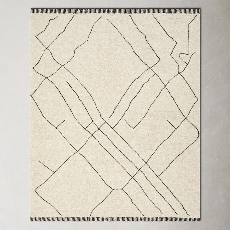 Isla Hand Tufted Wool Moroccan Indoor Rug | Wayfair North America