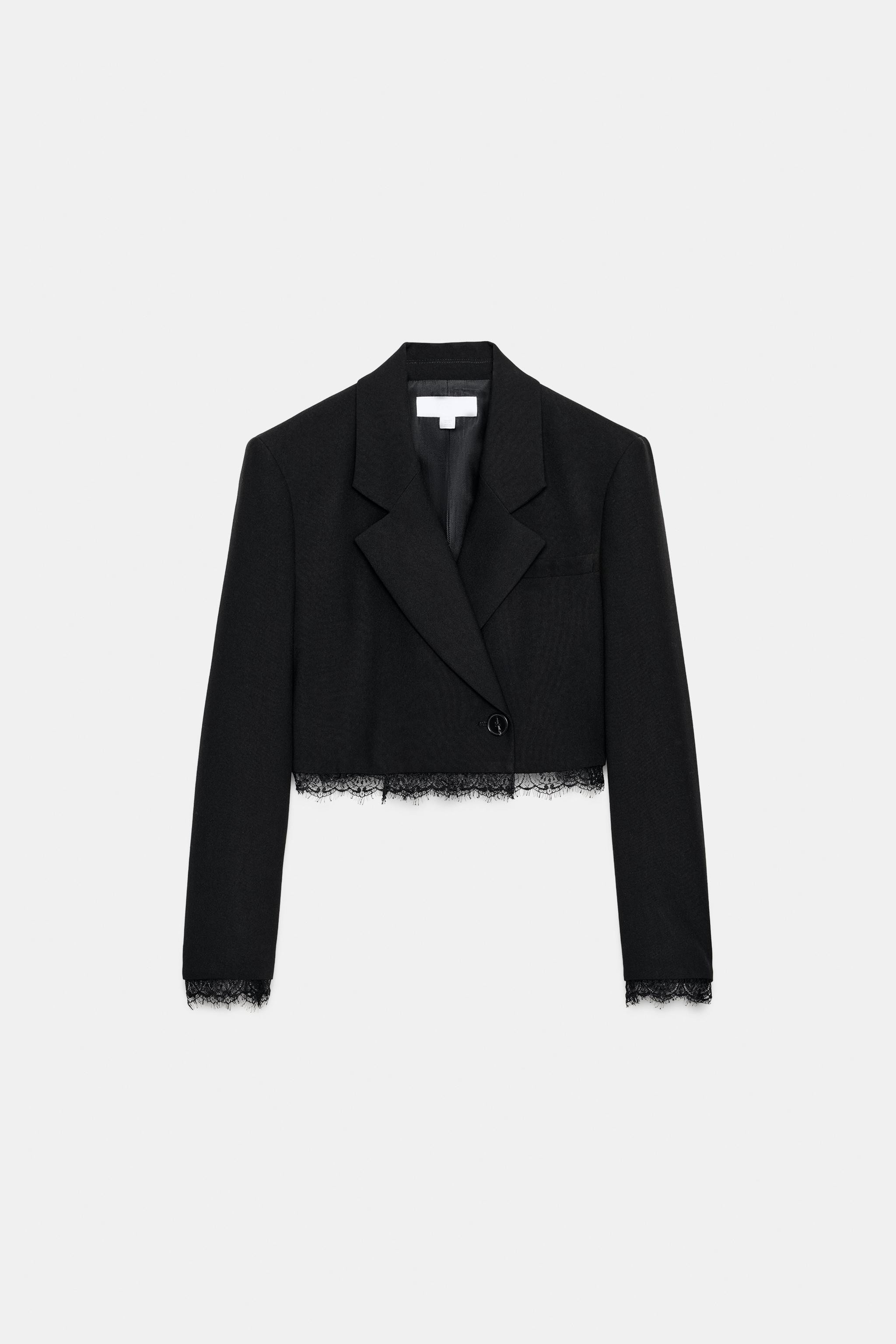 SHORT LACE BLAZER | Zara US