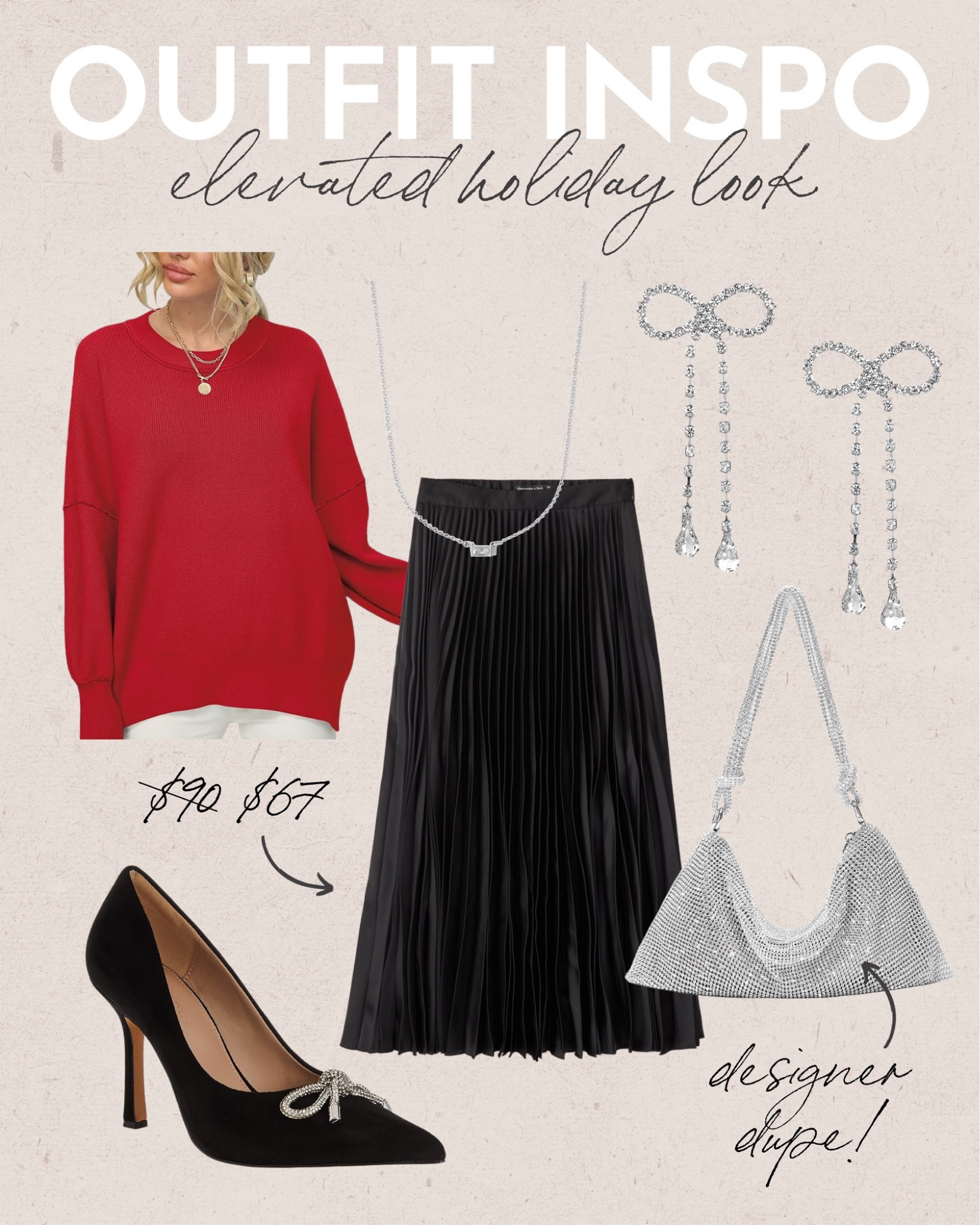Outfit Inspo: Elevated Holiday Look✨
holiday look, holiday outfit inspo, holiday party look, christmas look, festive outfit, holiday accessories, amazon holiday fashion

#LTKstyletip #LTKHoliday #LTKsalealert