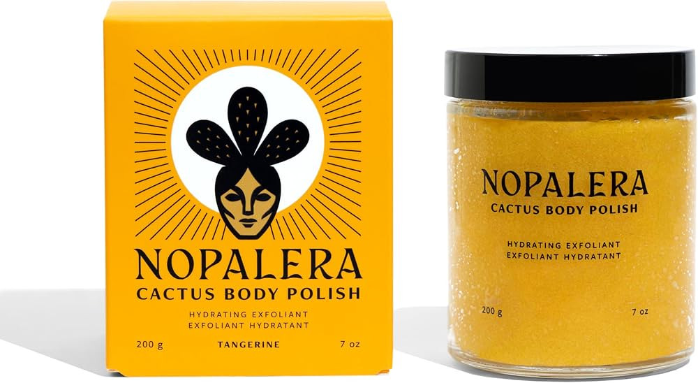 Nopalera Mandarina Cactus Flower Exfoliant - Face & Body Scrub, 3-in-1 Cleanser, & Moisturizer, V... | Amazon (US)