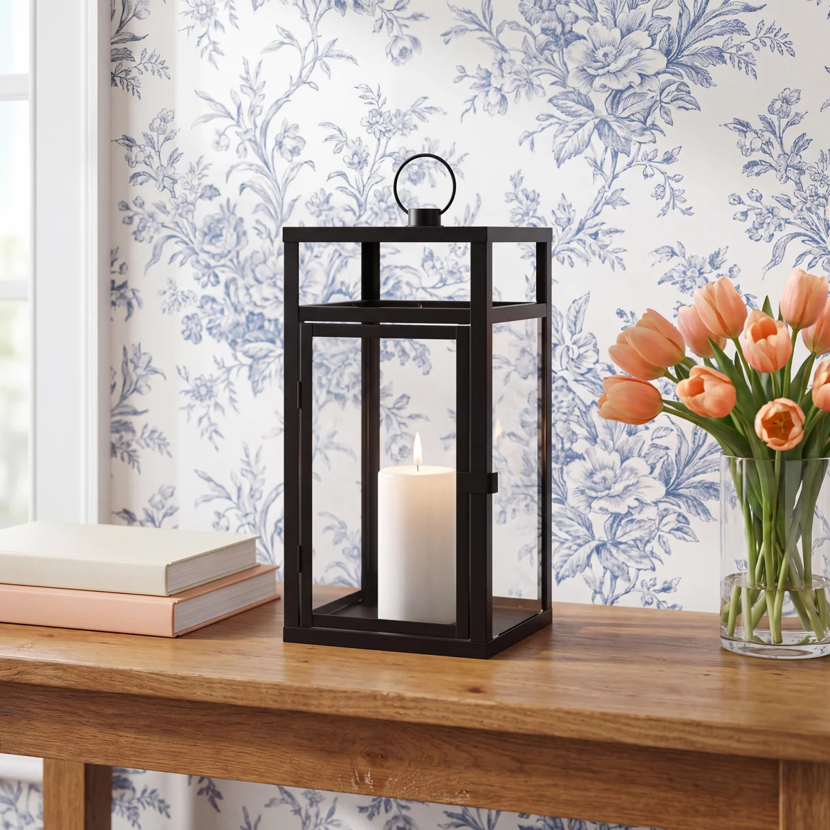 Bainsby 20'' H Solid Wood Floor Lantern | Wayfair North America