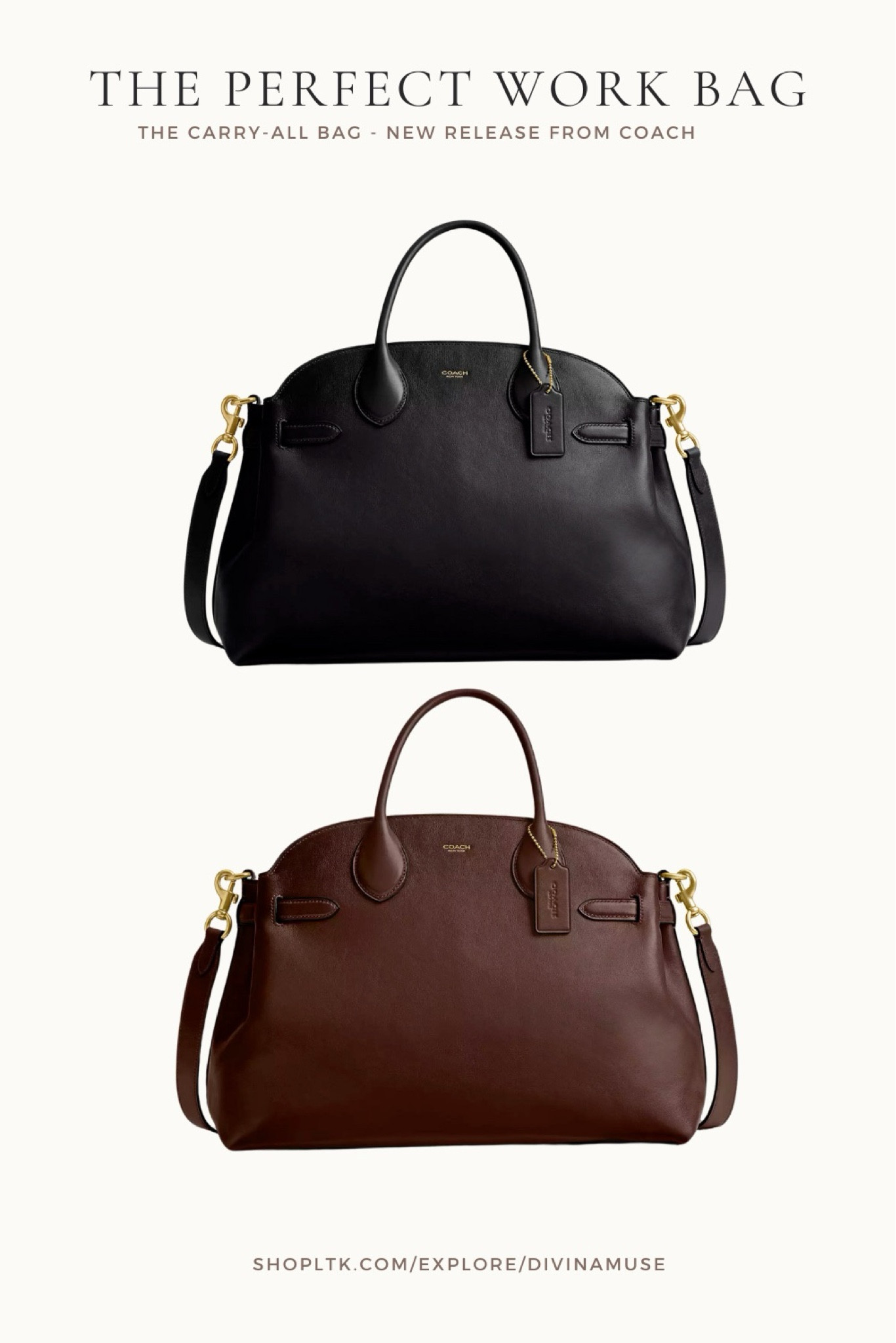 the perfect work bag that will fit everything! Coach really is making a huge comeback. They also have great longevity and amazing leather quality as checked by many artisans. 
-
Large satchels, women’s bags, everyday bags, workwear, work attire, office bag, business bags, best bags, new bags, large bags 

#LTKWorkwear #LTKStyleTip #LTKItBag