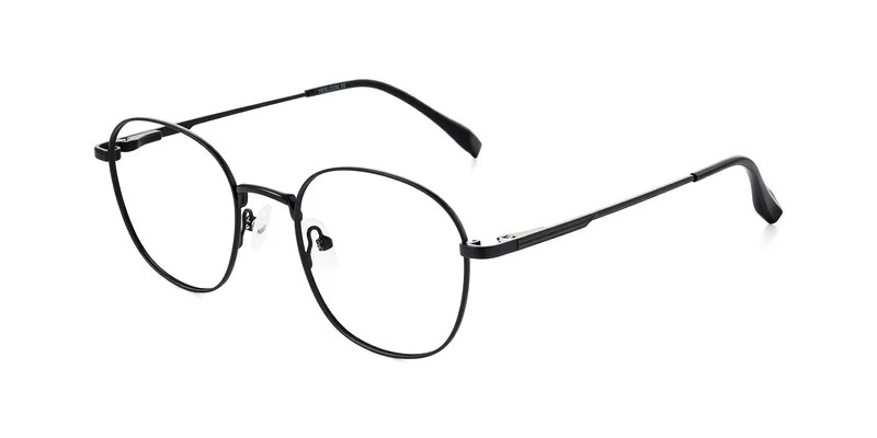 Black Classic Square Round Eyeglasses | Yesglasses