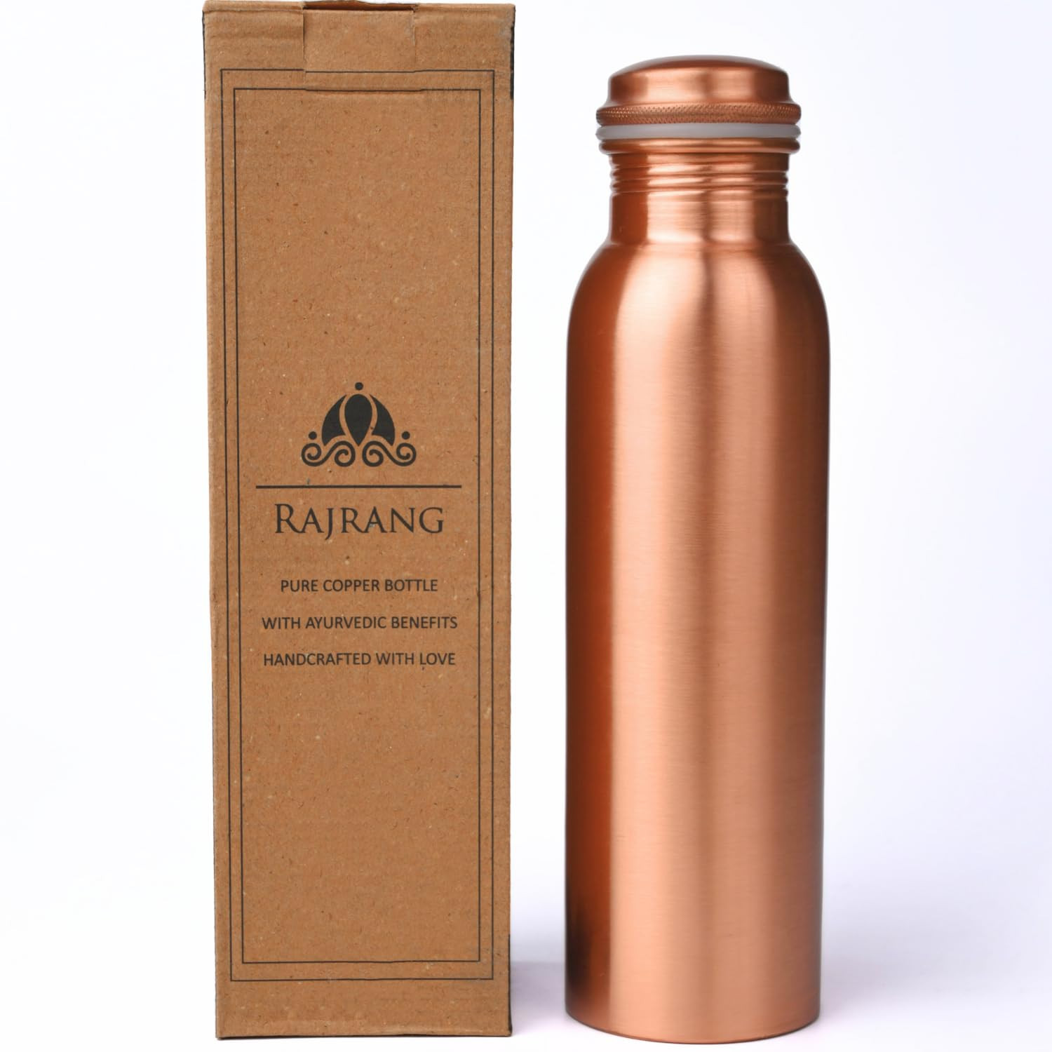 RAJRANG Pure Copper Water Bottle 34 oz Leak Proof Design Vessel Ayurveda Health Pitcher for Fitne... | Amazon (UK)