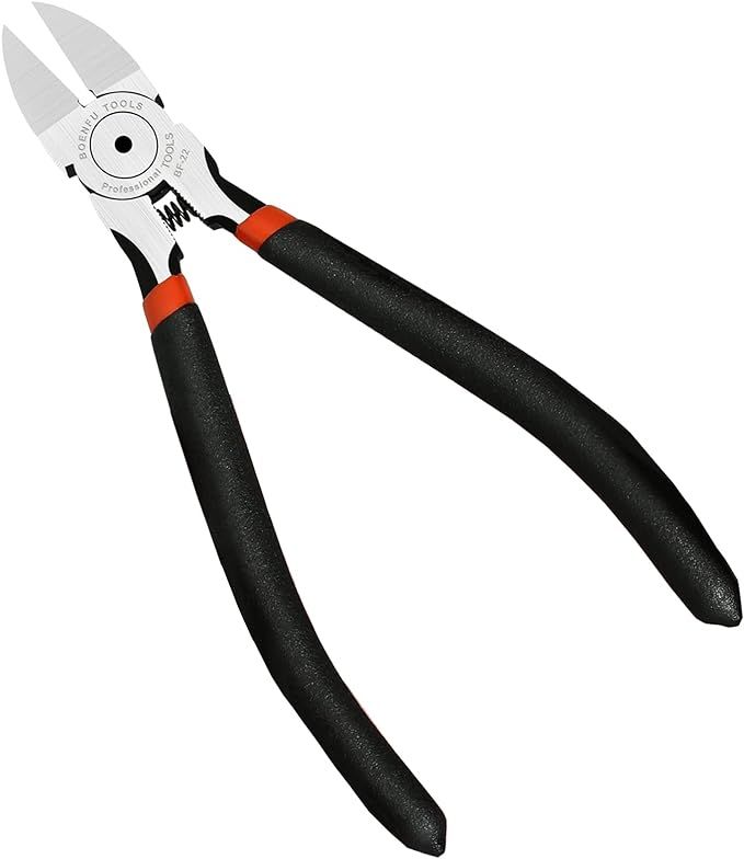 BOENFU Wire Cutters for Crafts Flush Cut Pliers 6 Inch Wire Clippers Micro Side Cutters for Artif... | Amazon (US)