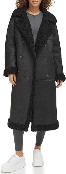 Levi's Women's Faux Shearling Long Coat | Amazon (US)