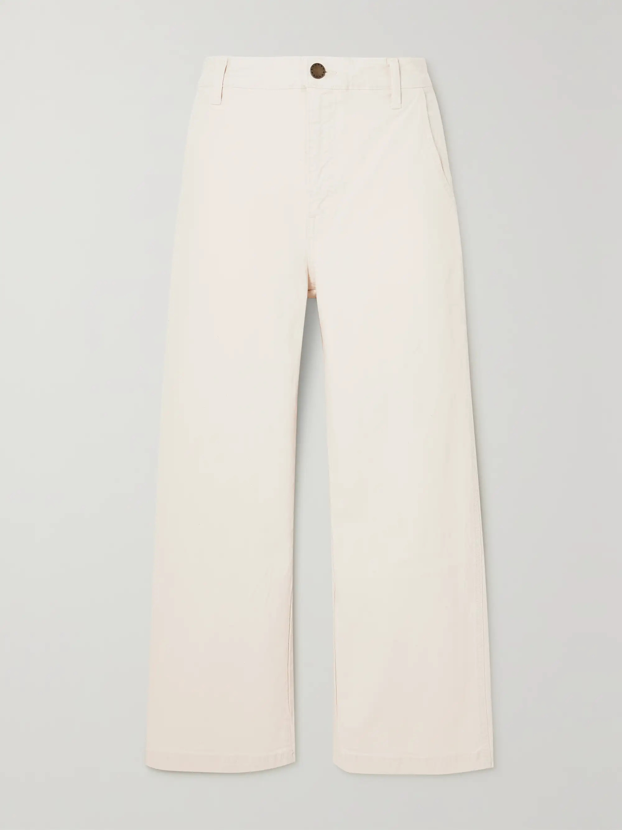 THE GREAT. The Painter cotton-blend canvas wide-leg pants | NET-A-PORTER | NET-A-PORTER (US)