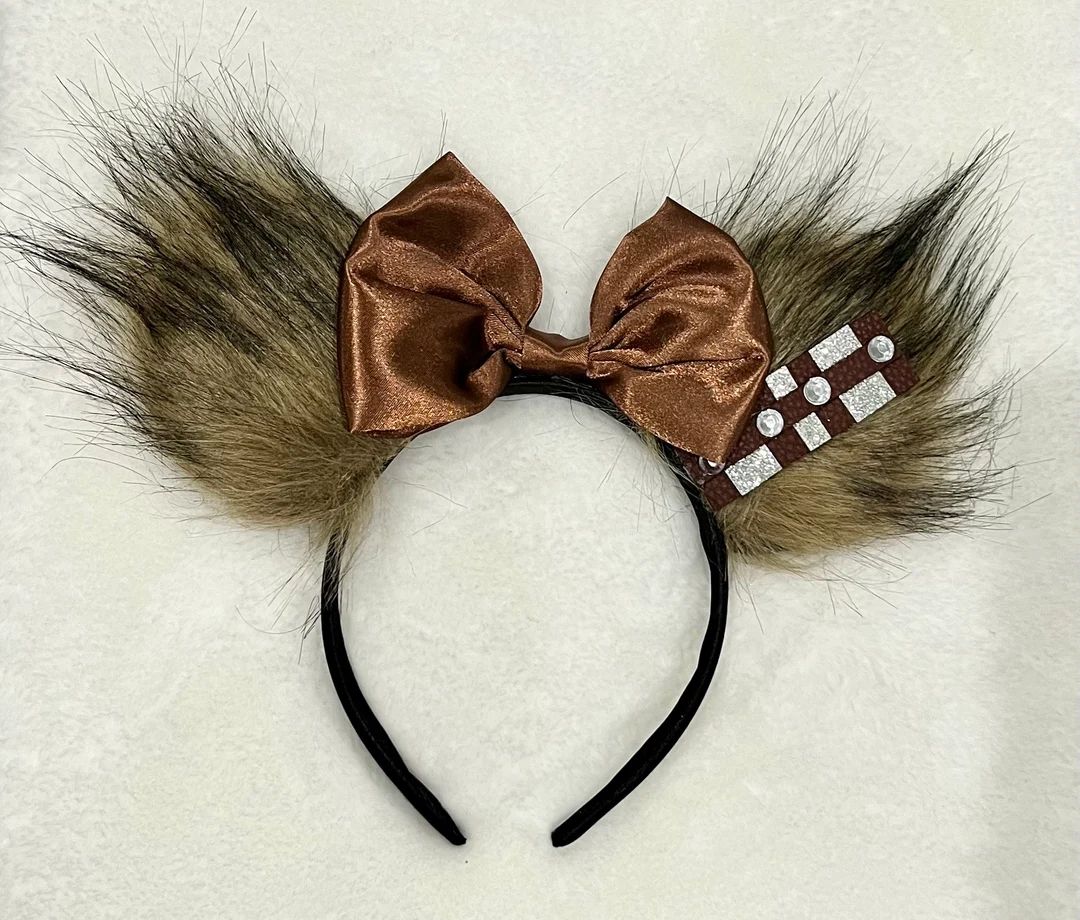 Chewie Ears, Wookiee Ears , Chewbacca Ears Star Wars, Mouse Ears Headband, Brown Ears, Chew Bacca... | Etsy (US)