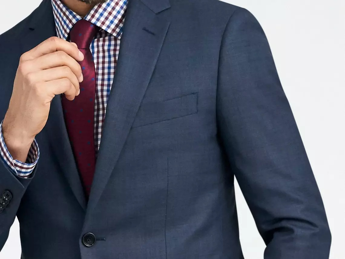 Hayle Sharkskin Slate Blue Suit | Indochino