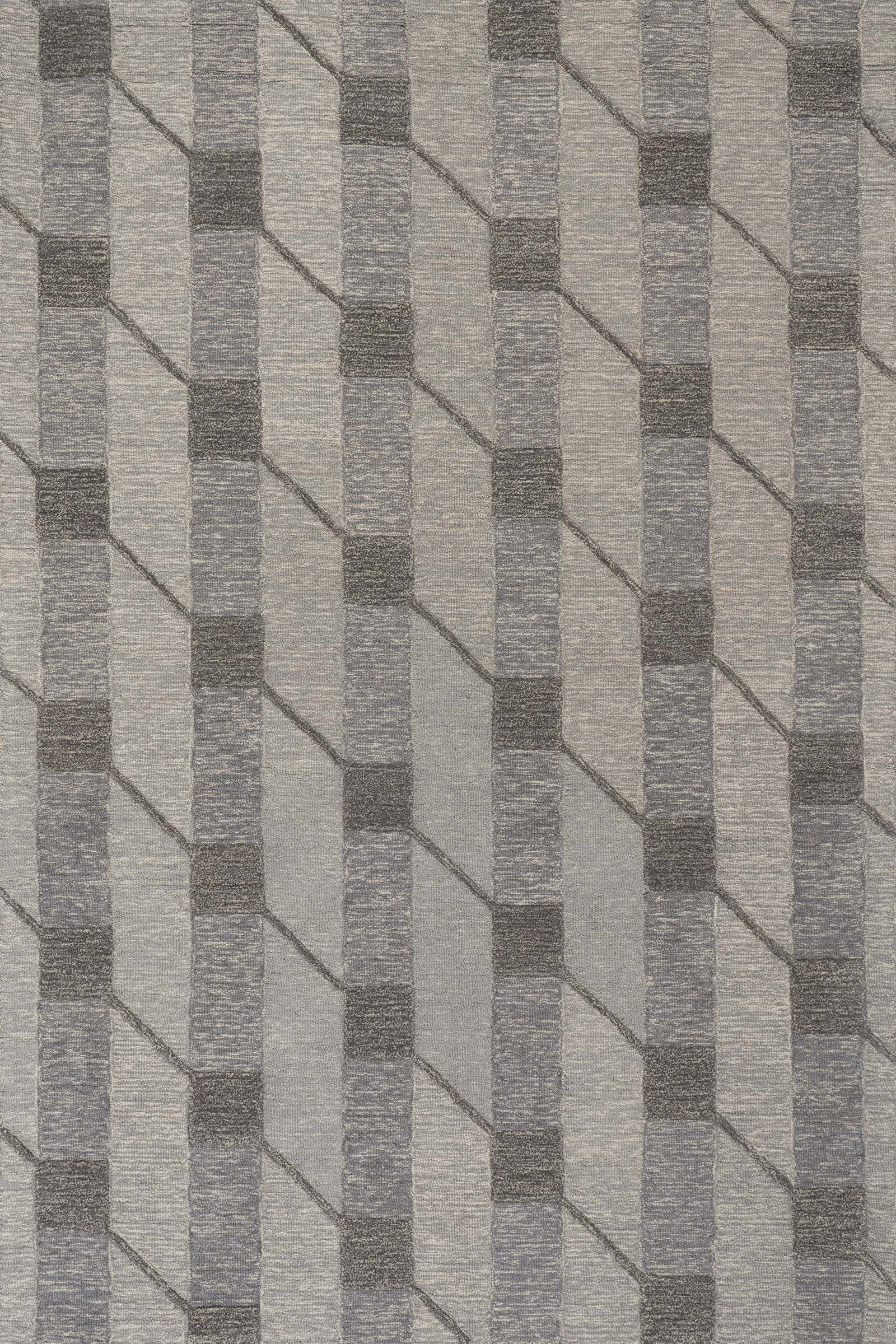 Color: BlueInette Modern Geometric Wool Rug | Blue Blue swatchInette Modern Geometric Wool Rug | ... | Rugs USA