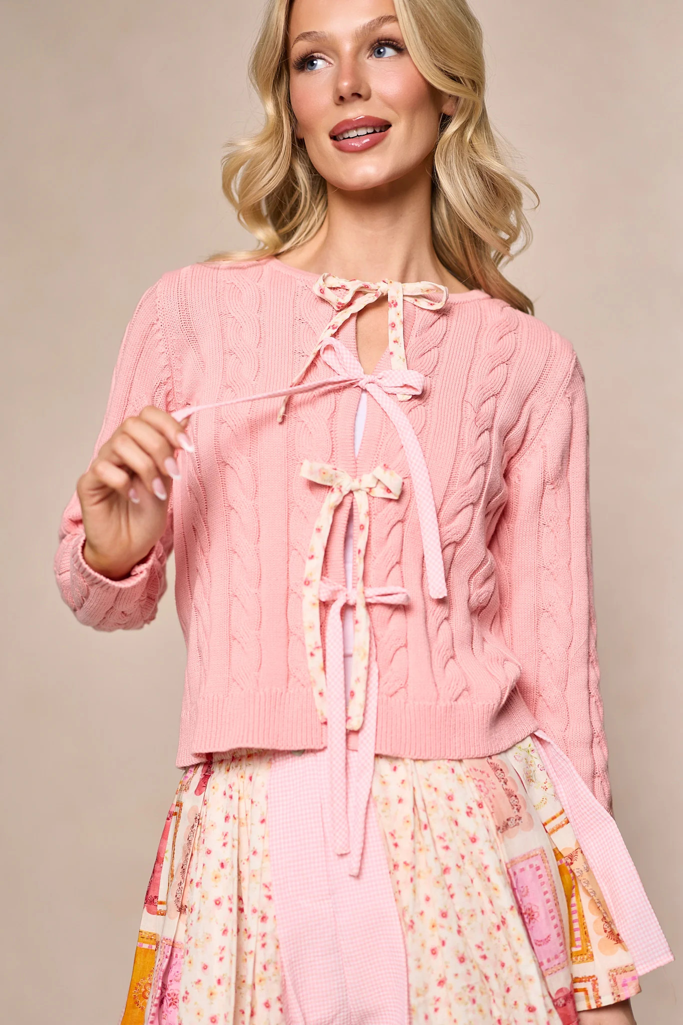 Imani Sweater in Blush | Ivy City Co