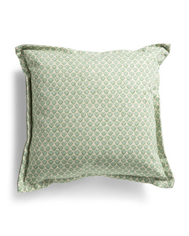 Made In Usa 22x22 Linen Blend Floral Pillow | TJ Maxx