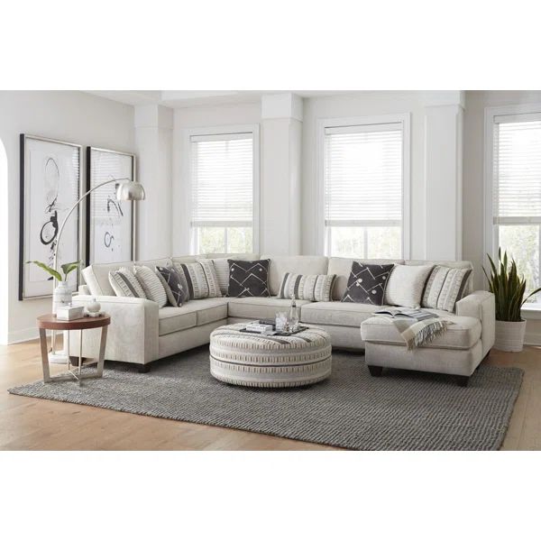 Persia 3-Piece Upholstered 8-Seat Sectional Sofa with Chaise and Included Stylish Cocktail Ottoma... | Wayfair North America