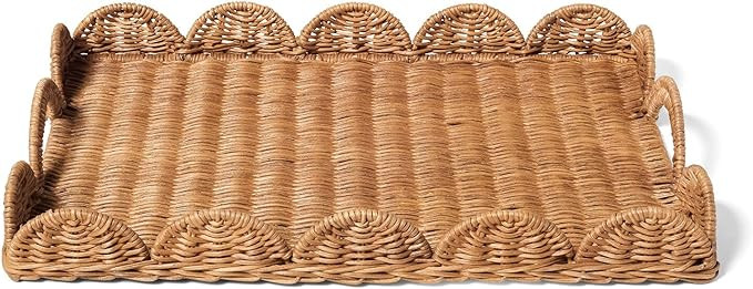Sur La Table Handwoven Rattan Tray | Amazon (US)