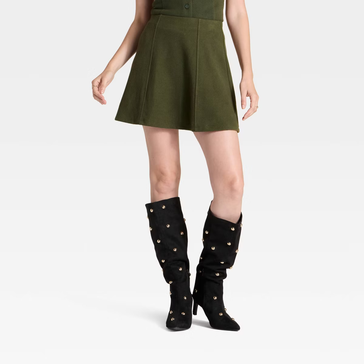 Women's Brushed Mini Skirt - A New Day™ Gray M | Target