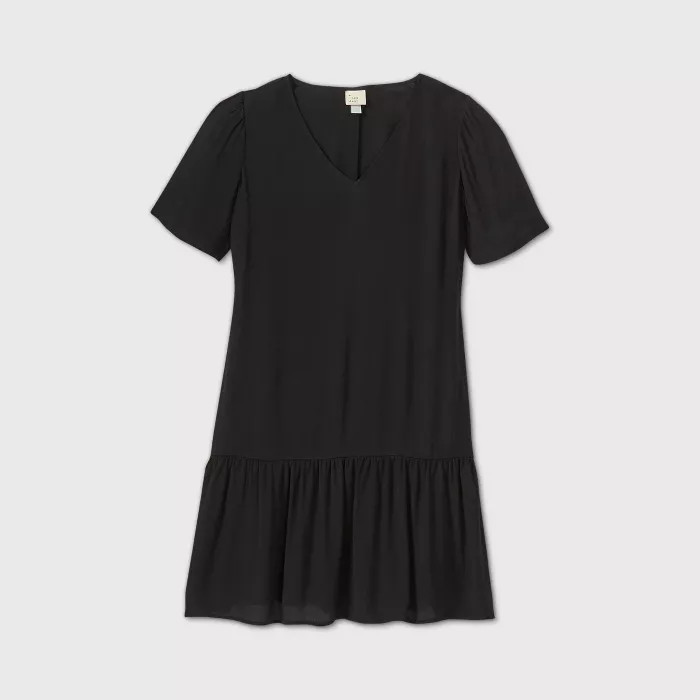 Women's Short Sleeve Ruffle Hem Dress - A New Day™ | Target