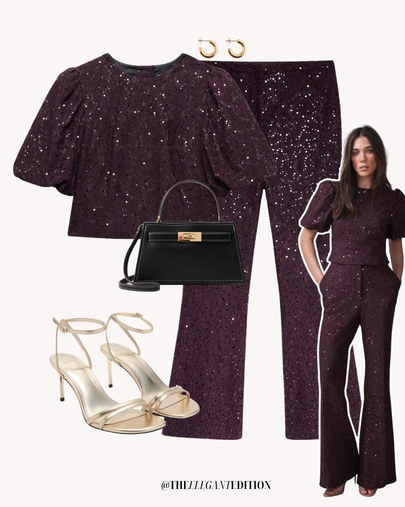 Burgundy sparkle matching set with gold heels and elegant bag sparkly season partywear 

#LTKSeasonal #LTKStyleTip #LTKeurope #matchingset #burgundy #sparkle #partyoutfit

#LTKpartywear #LTKfestive #LTKstyletip