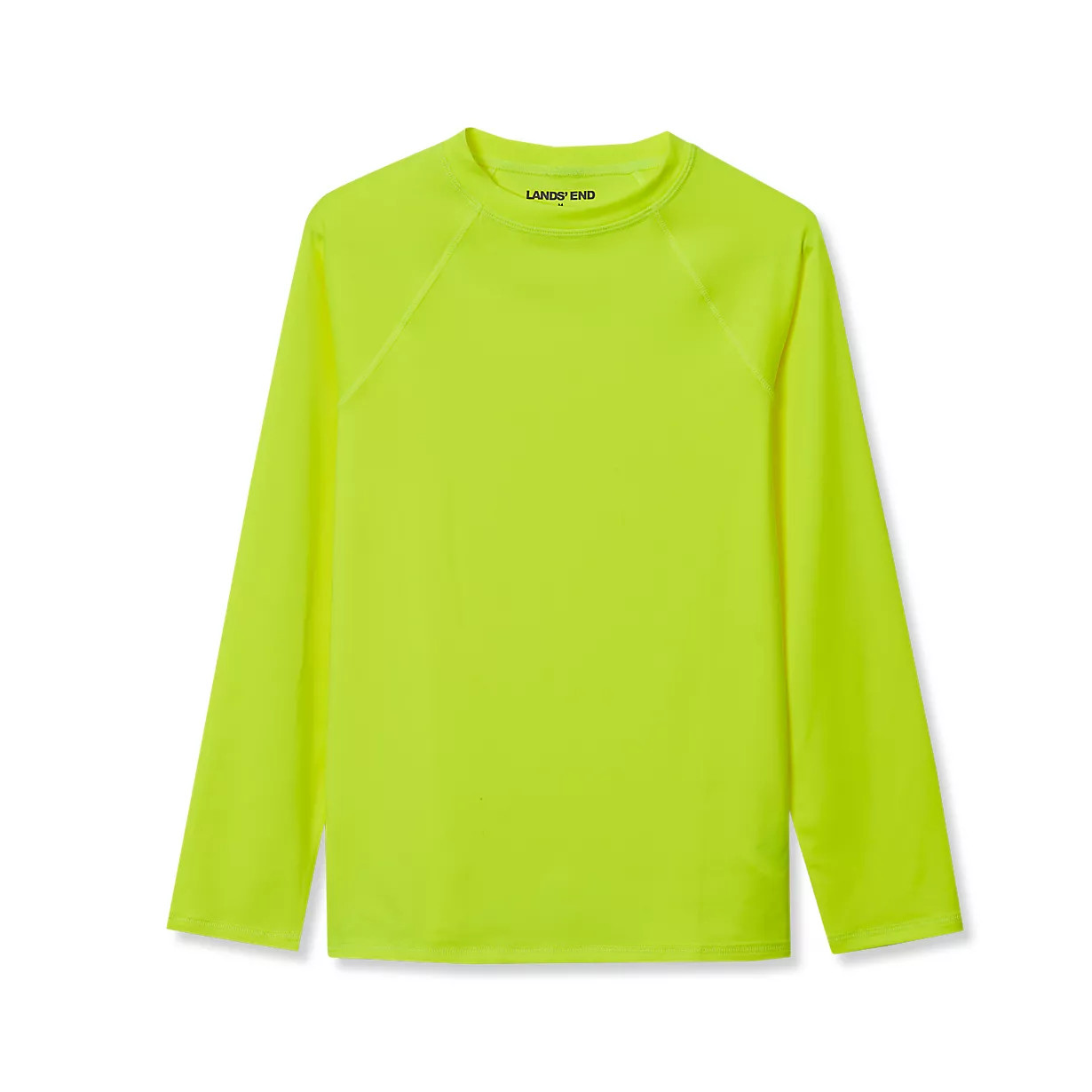 Boys Sunshade UPF 50 Chlorine Resistant Long Sleeve Crew Neck Rash Guard | Lands' End (US)