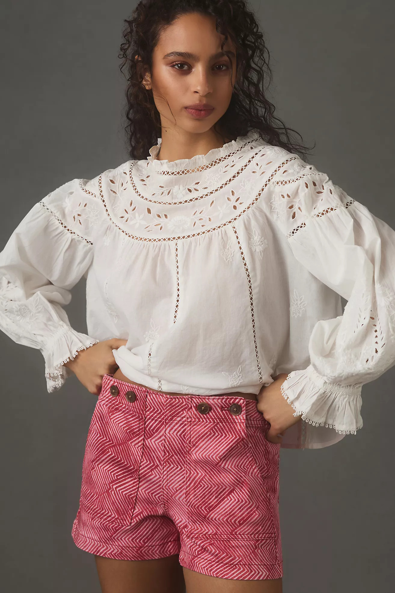 The Kit High-Rise Utility Shorts by Pilcro | Anthropologie (US)