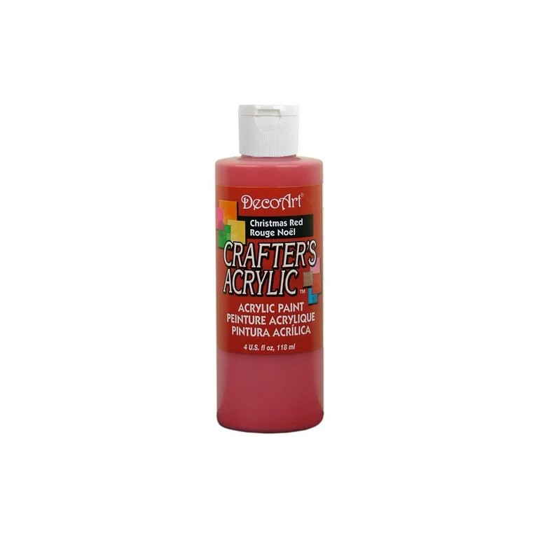 DecoArt Crafter's Acrylic Paint 4oz-Christmas Red | Walmart (US)