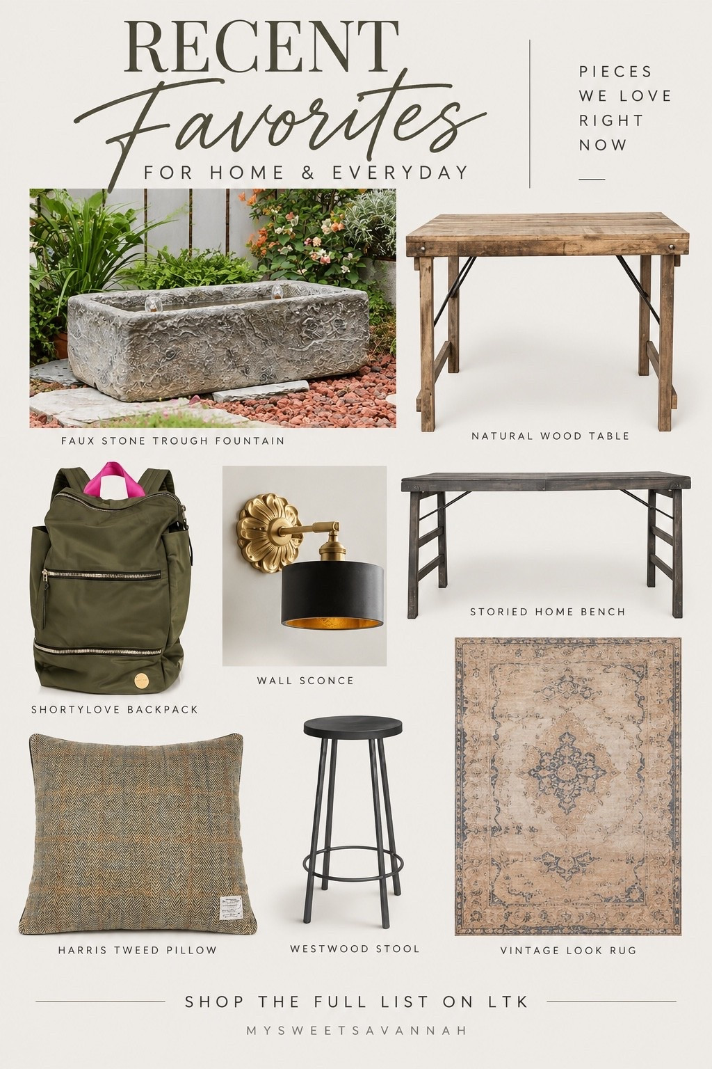 Recent Favorites for Home & Everyday

A little mix of things I’m loving lately—from home finds and cozy textures to outdoor pieces and everyday favorites. That faux stone trough fountain might be my favorite find of the bunch. Everything is linked here to shop!

#LTKSaleAlert #LTKHome #LTKSeasonal