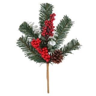 Red & Green Berry & Pine Pick by Ashland® | Michaels Stores