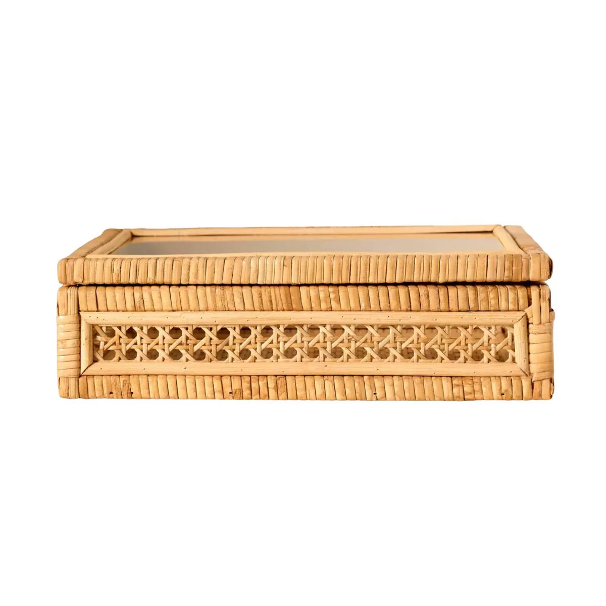 Rattan Mahjong Tile Box | Island Collection Game Accessory | The Mahjong House