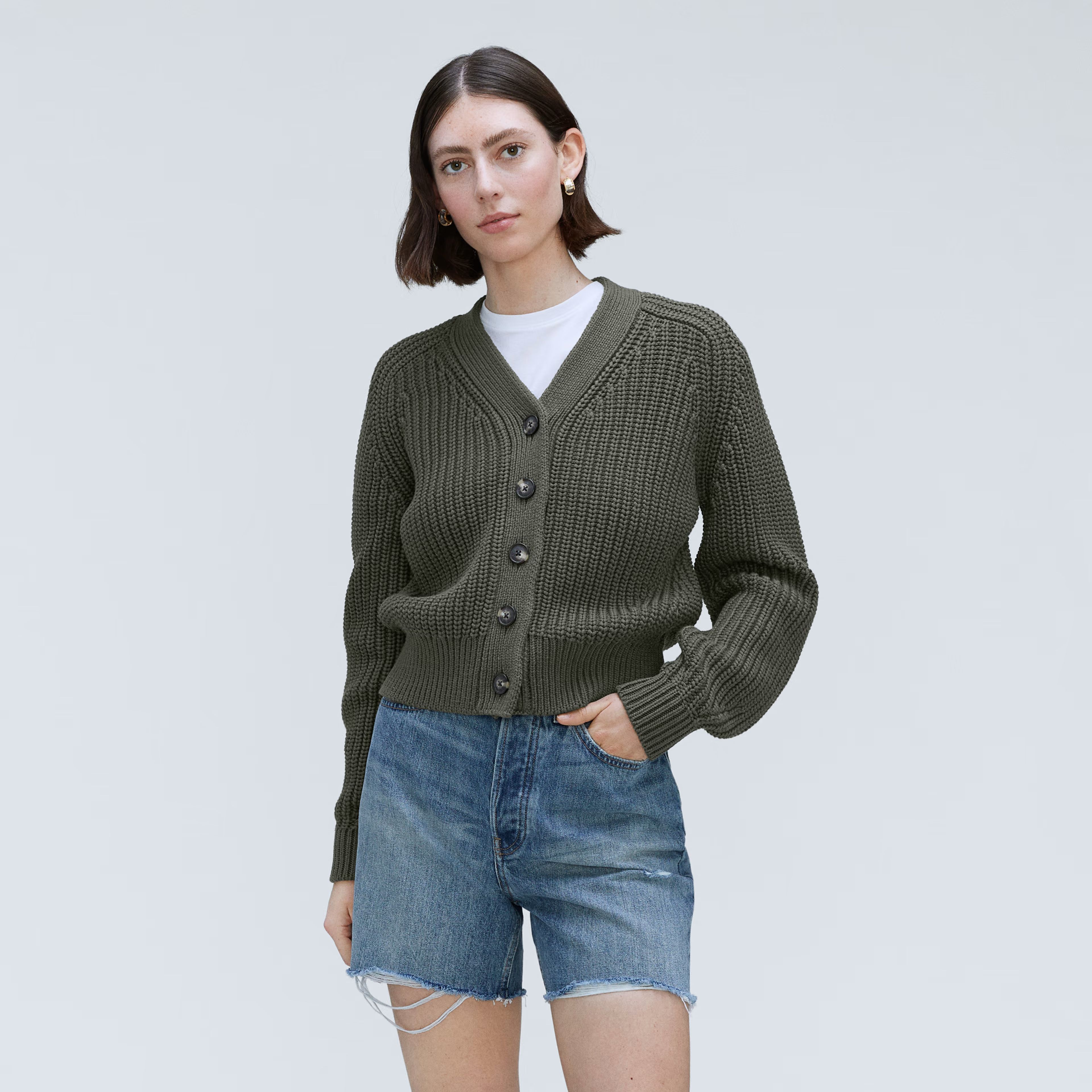 The Texture Cotton Cardigan | Everlane