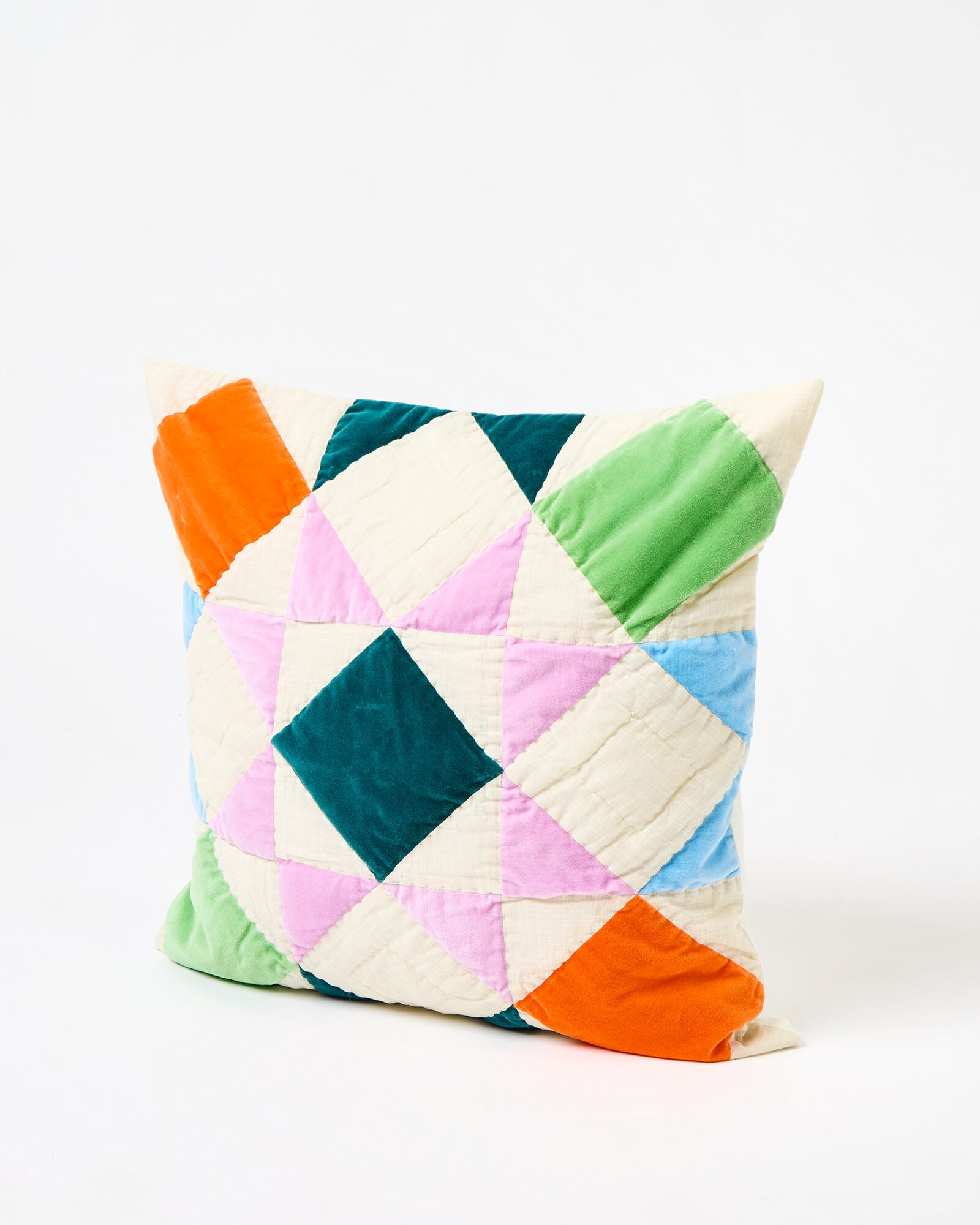Bright Velvet Patchwork Cushion Cover | Oliver Bonas | Oliver Bonas (Global)